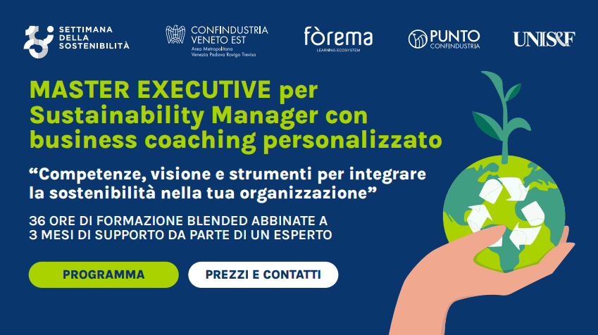 Immagine copertina Master Executive per Sustainability Manager: competenze che creano impatto (e risultati)